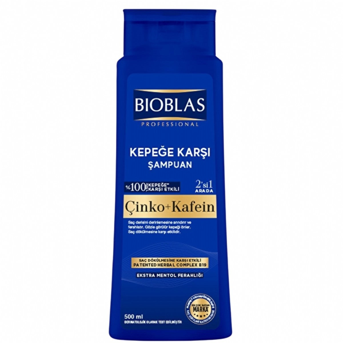 Bioblas Shampoing Antipelliculaire – Zinc & Caféine 500 ML