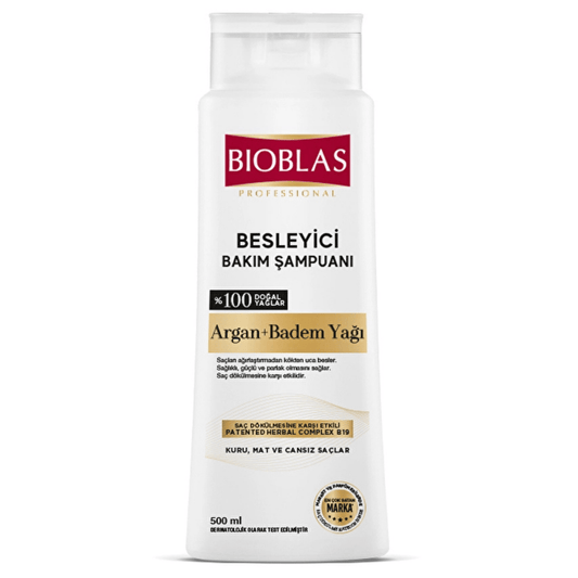 Bioblas Shampoing Soin Nourrissant – Argan & Huile d'Amande 500 ML