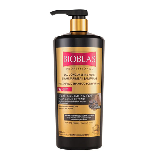 Bioblas Shampoing anti-chute à l'ail noir 1L